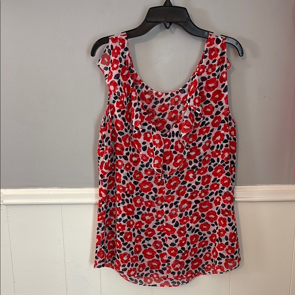 CAbi Tops - CAbi Red and Black Floral Tank Top